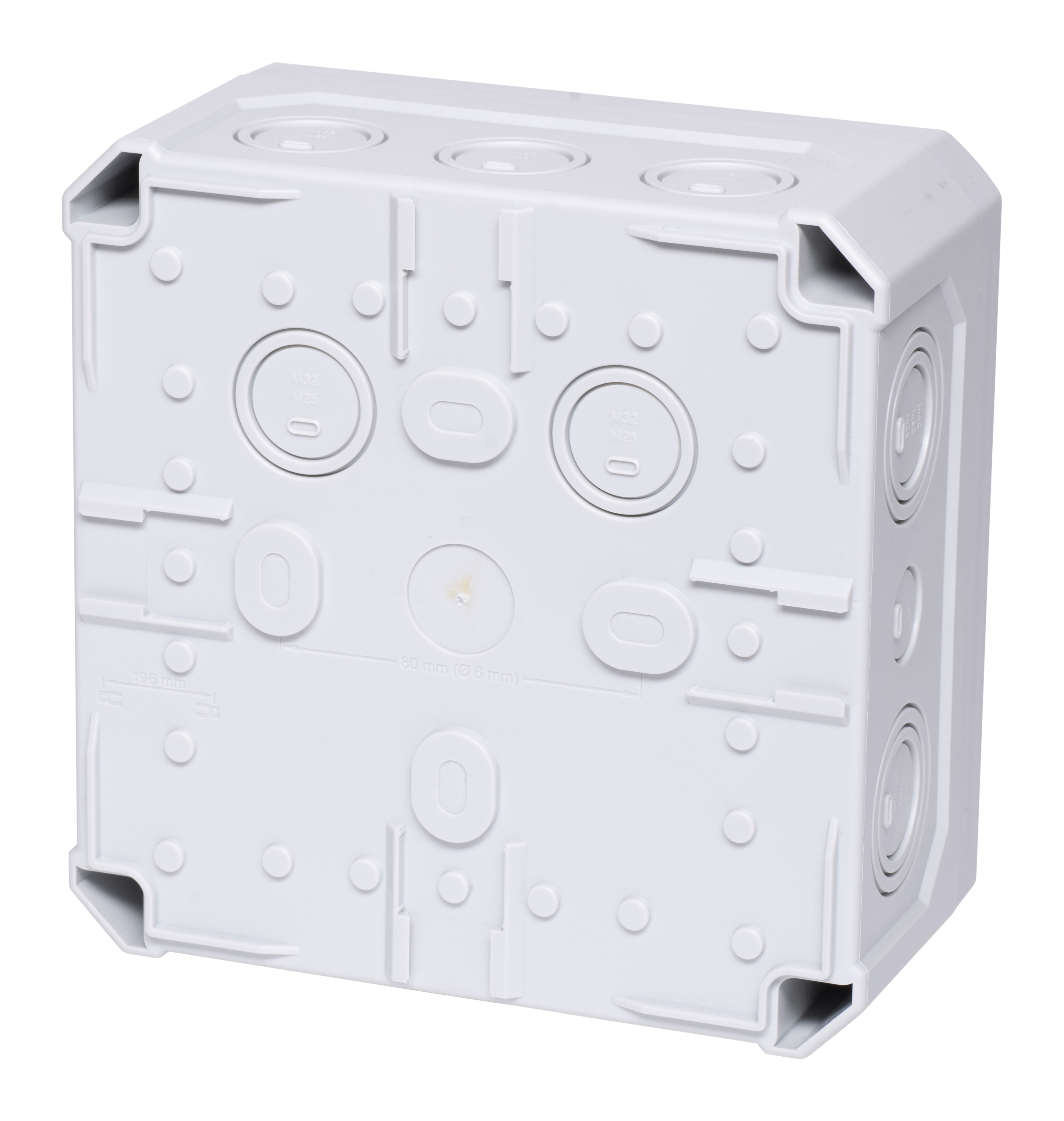 F-Tronic FR-Abzweigkasten 180x180x93mm, Ausbrechöffnungen IP66, PS, grau, NFK18gr F-Tronic FR-Abzweigkasten 180x180x93mm, Ausbrechöffnungen IP66, PS, grau, NFK18gr
